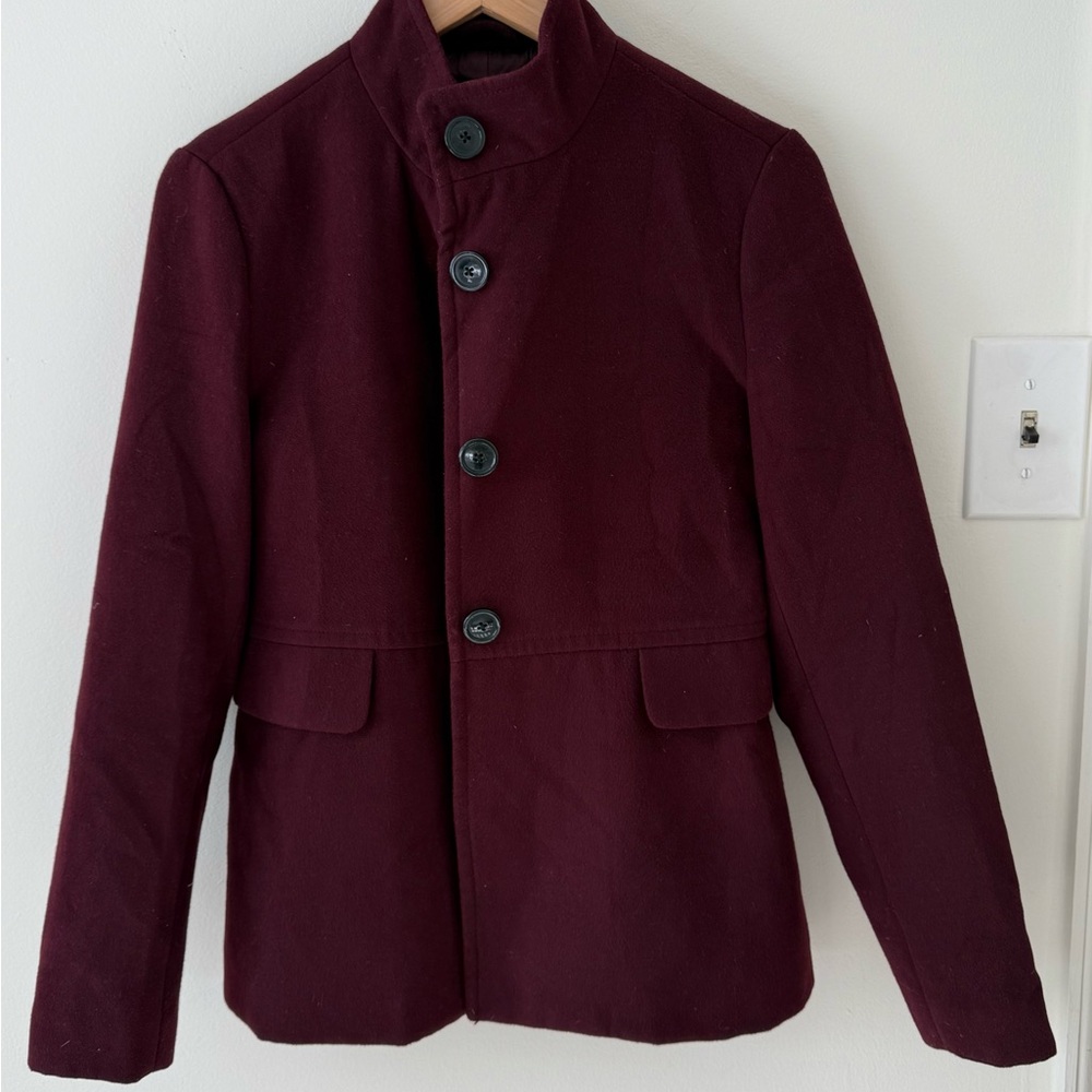 Old Navy Men's Dark Red Military Jacket